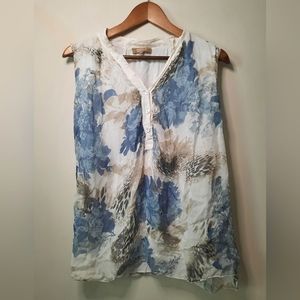 Italian Silk Floral Blouse